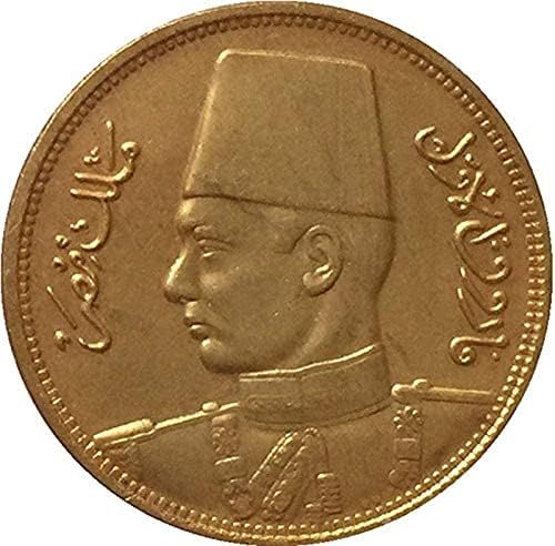 מטבע זהב נחושת טהור מטבע עתיק מטבעות מצרים 1938 אוסף אוסף אוסף אוסף אוסף זיכרון מטבע זיכרון
