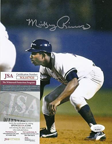 נהרות מיקי ניו יורק ינקי JSA פעולה מאומתת חתומה 8x10 - תמונות MLB עם חתימה