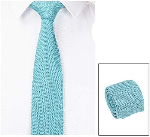 ארוך גברים של סרוג חתונה רזה עניבה עסקים מקרית סקיני לסרוג עניבה מוצק צבע לסרוג עניבת צוואר עניבות