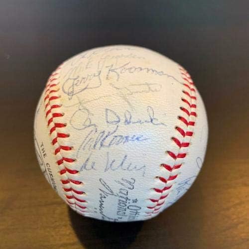 נדיר 1970 צוות Mets New York חתום בייסבול נולן ראיין וטום סיבר JSA COA - כדורי בייסבול עם חתימה