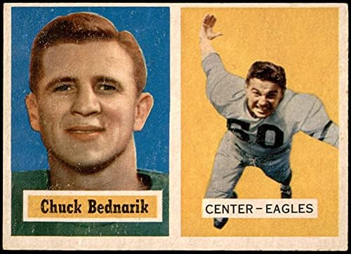 1957 Topps 49 Chuck Bednarik Philadelphia Eagles Ex/Mt Eagles Pennsylvania