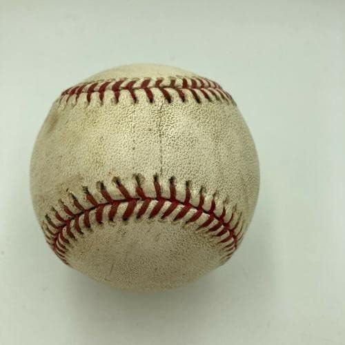 משחק חתימה של דרק ג'טר השתמשו בבייסבול מייג'ור ליגה שטיינר ו- MLB Auth Holograms - משחק MLB השתמש בייסבול