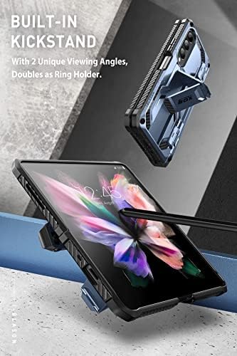 I-Blason Armorbox מיועד למארז Samsung Galaxy Z Fold 4 עם Pen Holder & Kickstand, מארז פגוש מגן בגוף מלא עם מגן מסך מובנה