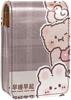 חמוד נייד איפור תיק קוסמטי פאוץ, שפתון מחזיק איפור ארגונית, קריקטורה יפה בעלי החיים דוב ארנב