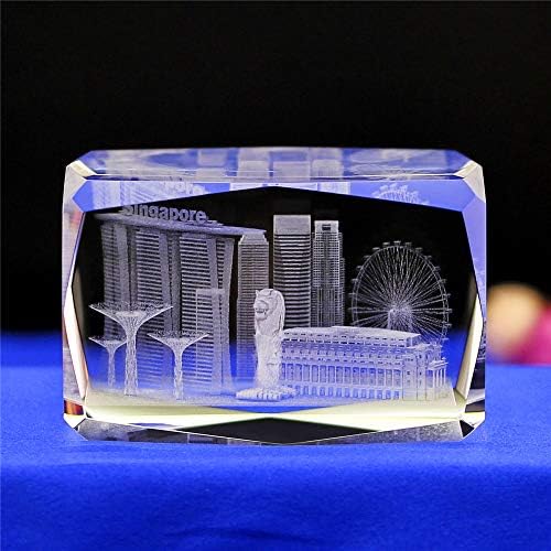 קוביית זכוכית קריסטל נשר דגם נייר משקל נייר 3D חריטת פסלוני פנג פנג שואי מזכרות