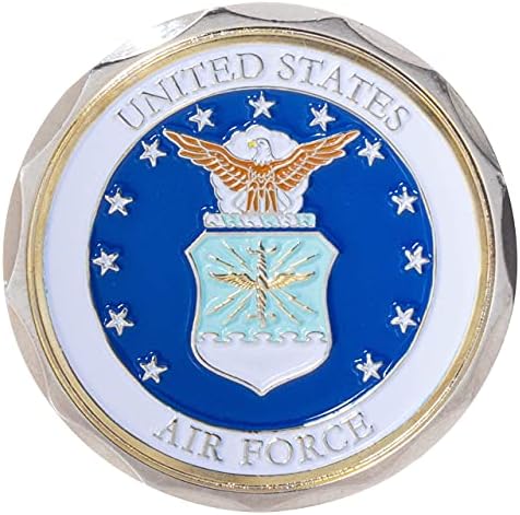 סמל צוות חיל האוויר של ארצות הברית סמל קצינים שאינם מופיעים דרגה 45 ממ אתגר מטבע קטיפה קטיפה כחולה