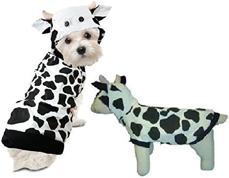 תחפושת לכלב אהבה של PUPPE - תלבושות פרה MOO MOO תלבושות לכלבים כחיות חווה