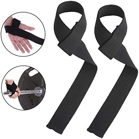 כוח יד בר רצועות משקל הרמת רצועת כותנה חגורה יד לחזק שחור זוג