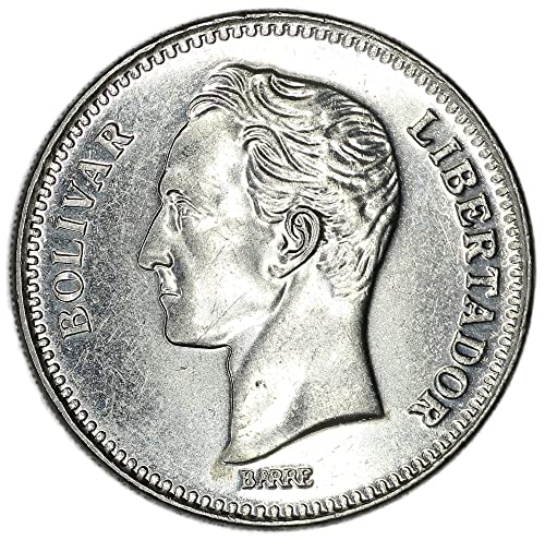 1990 Caracas Mint Venezuela Bolivar Liberator 2 Bolivares מוכר טוב מאוד