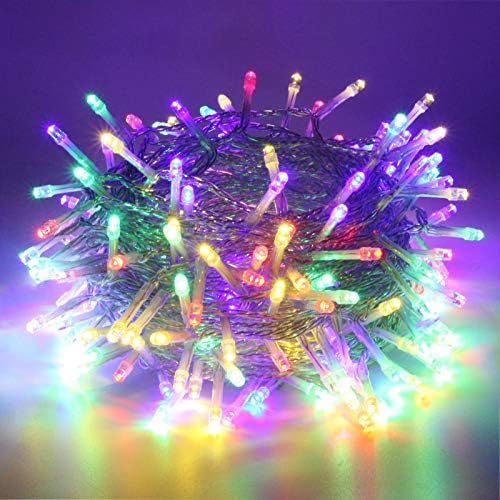 Sanjicha (רב -צבעוני לצבע לבן מגניב החלפת 200 LED 66ft אורות מחרוזת חג מולד לחיצוניות ומקורה, 11 מצבים עץ חג המולד אורות פיות חוט צלול