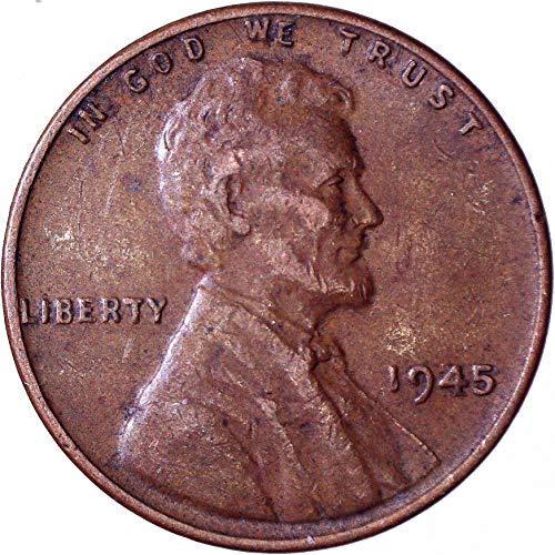 1945 Lincoln Weat Cent 1c בסדר מאוד