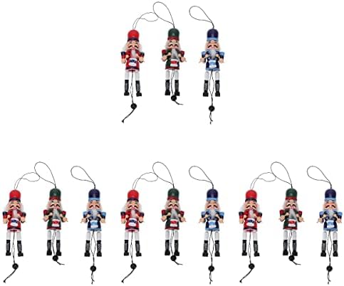 גלפדה חג המולד קישוטי 12 יחידות עדין עמיד בובת צעצוע יצירתי אופנתי מפצח אגוזים בובות דקור צבעוני