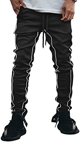 Soly Hux הדפס גרפי של גברים מגרש מכנסי טרנינג מותניים גבוהים מכנסיים עם כיס עם כיס