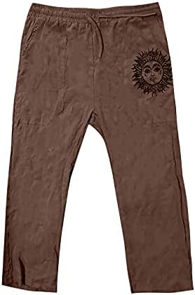 מכנסי מטען עסקיים של Wenkomg1 לגברים מכנסי טרנינג מזדמנים גדולים ומכנסיים חיצוניים גדולים וגבוהים