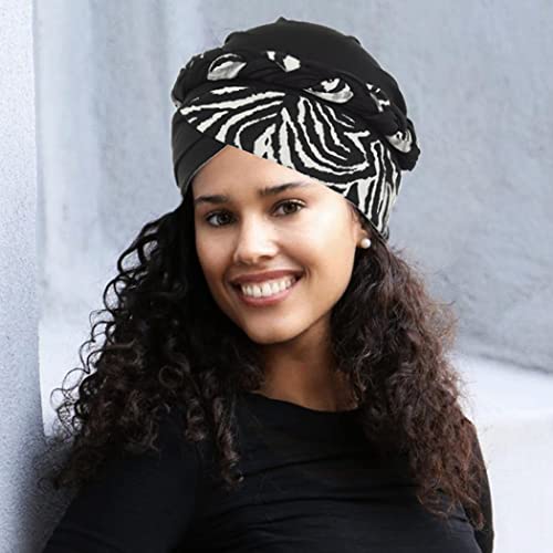 אפריקאי טורבנים כחול צמת למתוח בארה ' ב הדפסת דפוס ראש צעיף מראש קשור כפת כובע ראש כורכת עבור נשים ובנות