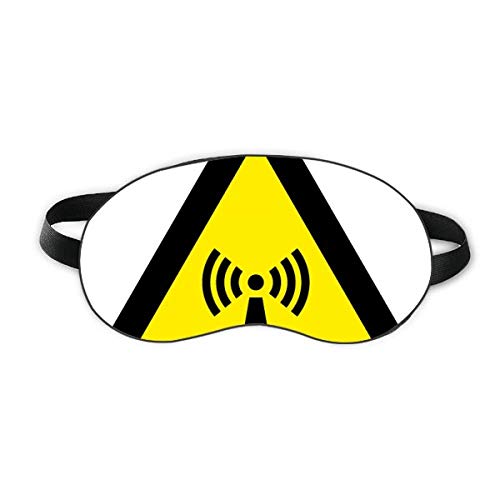 סמל אזהרה משולש קרינה שחור צהוב משולש שינה מגן עיניים