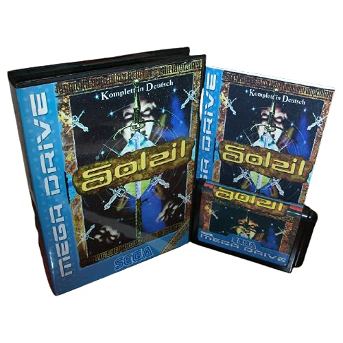Aditi Soleil Eu Cover עם קופסה ומדריך לסגה מגדרייב ג'נסיס קונסולת משחקי וידאו 16 סיביות כרטיס MD