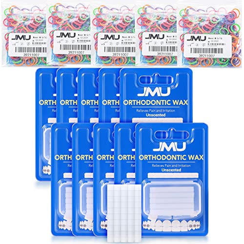 JMU 10 חבילה שעווה אורתודונטית שיניים לפלטה צורב יישור עם 500 יח '