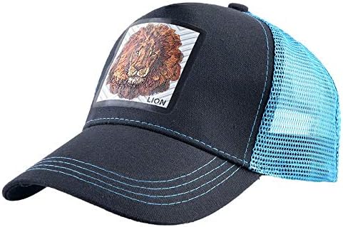 יוניסקס בעלי החיים רשת נהג משאית כובע האריה מתכוונן כובעי בייסבול