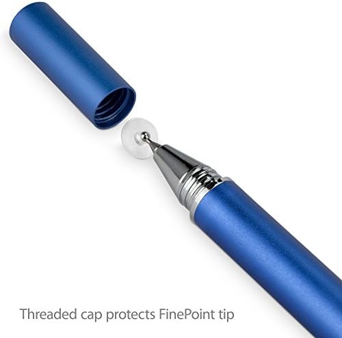 עט עט Boxwave תואם ל- Zebra MC2700 - Finetouch Capacitive Stylus, עט חרט סופר מדויק לזברה MC2700 - ירח כחול