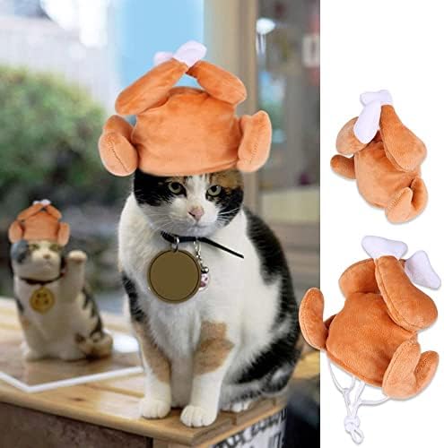 נרפייר חג המולד חג ההודיה תחפושת חיות מחמד קטנות כלב חתול צמרות אופנה כובע טורקיה מחמד יצירתי