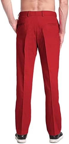 מכנסי שמלת כותנה של המותג של המותג מכנסי מכנסיים קדמיים סגולים אינדיגו סגולים