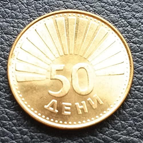 אירופה מקדוניה 50 מטבעות גברים 1993 מהדורה אוסף מתנות מטבעות זרות