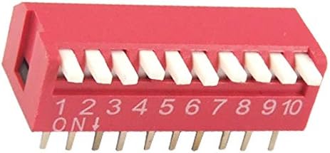חדש בודד0167 10 דרכים פסנתר סוג אדום לטבול מתג 2.54 ממ המגרש 10 יחידות(10 דרכים פסנתר סוג אדום לטבול-שאלטר 2.54 ממ המגרש 10 יחידות