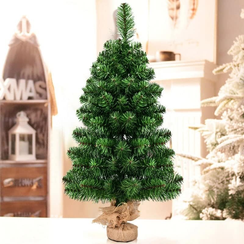 ZLXDP 3ft PVC עץ חג המולד של עץ חג השולחן העונה לקישוט הבית עיצוב הבית