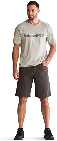 Timberland Pro צלחת בסיס לגברים חולצת טריקו שרוול קצר עם לוגו חזה