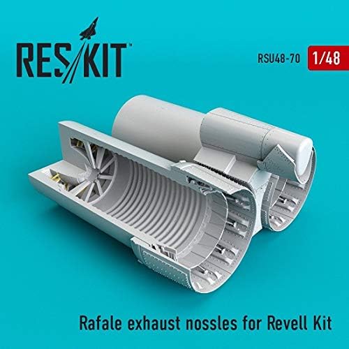 Reskit RSU48-0070 - 1/48 NOSSLES RAFALE פליטה עבור ערכת Revell לפלסטיק בקנה מידה