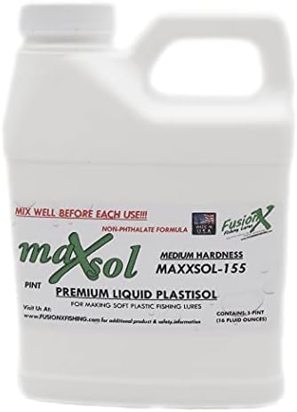 Maxsol Premium plastisol פיתוי דיג מכין גומי פלסטיק - 1 ליטר - מוצקות בינונית ברורה