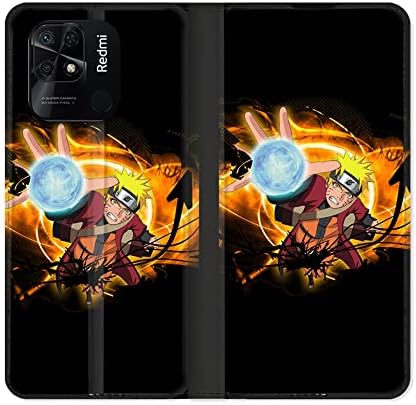 מארז ארנק עור ל- Xiaomi Redmi 10c Manga Naruto Black