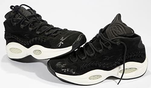 אלן אייברסון החתום על ריבוק 76ers נעלי כדורסל PSA/DNA COA - נעלי ספורט NBA עם חתימה