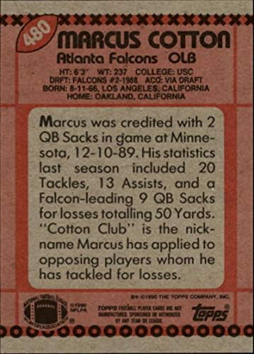 1990 Topps 480 Marcus Cotton Falcons כרטיס כדורגל NFL NM-MT