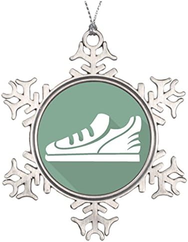 דובנד עץ סניף קישוט אימון ספורט אתלטי נעל חיצוני חג המולד עץ פתית שלג קישוטים