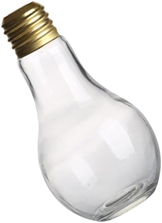 Luoem 500 מל נורה בצורת בקבוק זכוכית חידוש כוסות שתייה טובות למסיבה לטובת משקאות קוקטיילים בירות 1 pcs