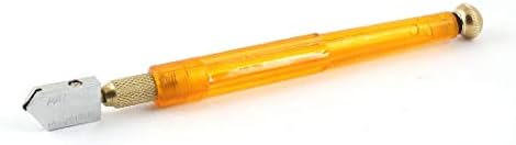 X-DREE 10-20 ממ עיפרון צהוב צלול שמן הזנת הזנת זכוכית חותך חותך (Herramienta de Corte para cortador de vidrio con alimentación de aceite,