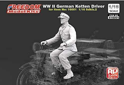 משלוח 616001 חופש דגם ערכת מלחמת העולם השנייה גרמנית.קפז.2 עבור קטןמלאכת רוחב, נהג איור שרף ערכת