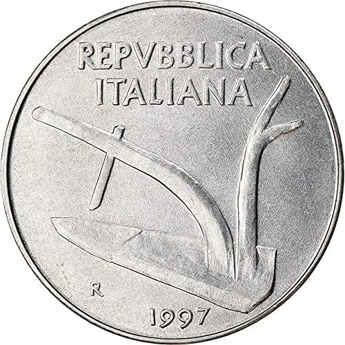 חיטה איטליה 10 L מטבעות 1996 קוטר 23 ממ