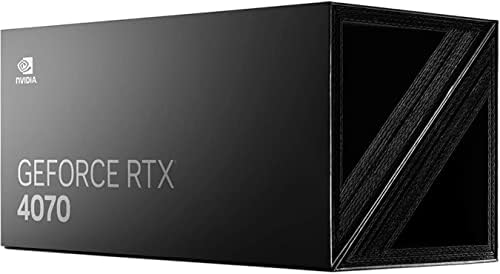 NVIDIA GEFORCE RTX 4070 כרטיס גרפי מהדורת המייסד - טיטניום ושחור