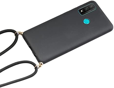 נרתיק סמארטפון תואם למארז Huawei P Smart 2020, TPU בעובי 2.0 ממ עבה של טלפון מגן אטום הלם עם מכסה שרוך נייד מכסה מגן על מכסה מגן