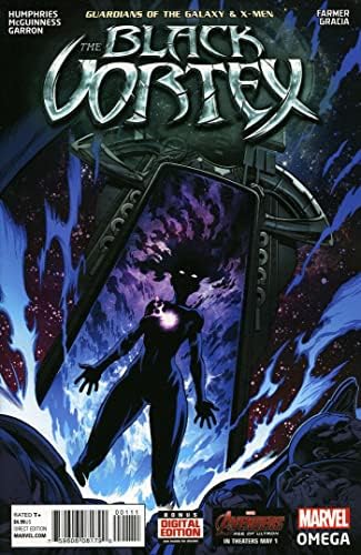 שומרי הגלקסיה ואקס-מן: הוורטקס השחור אומגה 1 וי-אף/נ. מ.; ספר קומיקס מארוול