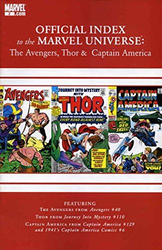 הנוקמים, ת ' ור וקפטן אמריקה: אינדקס רשמי ליקום מארוול 2; ספר קומיקס של מארוול