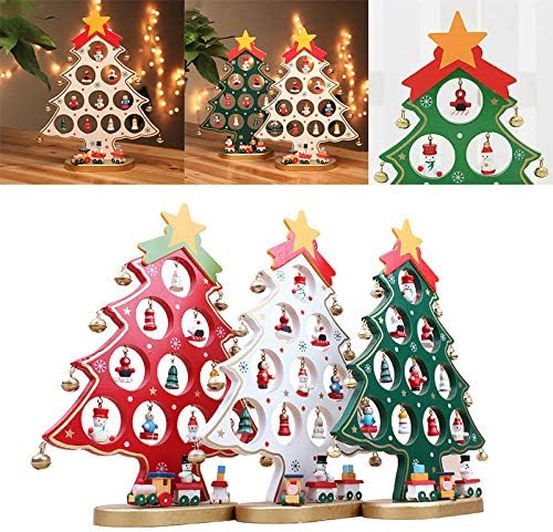 GUK 2023 עץ חג המולד עץ ילדים בעבודת יד DIY סטריאו מעץ עץ חג המולד פריסת קישוטים לחג המולד קישוטים חמים