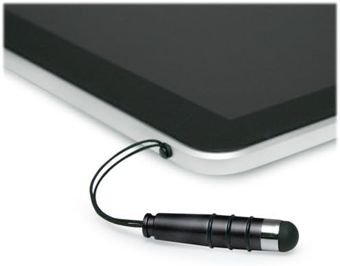 עט גרגיל קופסא תואם עם Brvatoe Wifi מסגרת תמונה דיגיטלית XK001 - מיני חרט קיבולי, קצה גומי קטן עט חרט קיבולי - סילון שחור