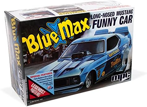 כחול מקסימום ארוך האף מוסטנג מצחיק רכב 1: 25 ערכת מודל בקנה מידה