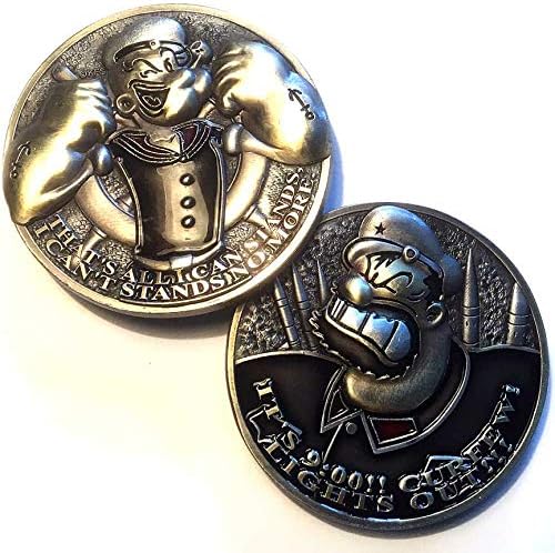מטבע פופאי Bluto Flip Coin Americana Comic Flip Coin