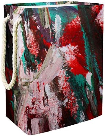 אמנים צבעי שמן כביסת סלי עמיד למים מלוכלך בגדי סדרן מתקפל רך ידית ססגוני עבור בית להסרה סוגריים