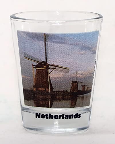 הולנד טחנות רוח צבע תמונה ירה זכוכית